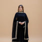 This Elegant Black Gown Features