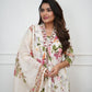 This amazing cotton straight set will set you apart from the rest Amazing straight and with printed dupatta