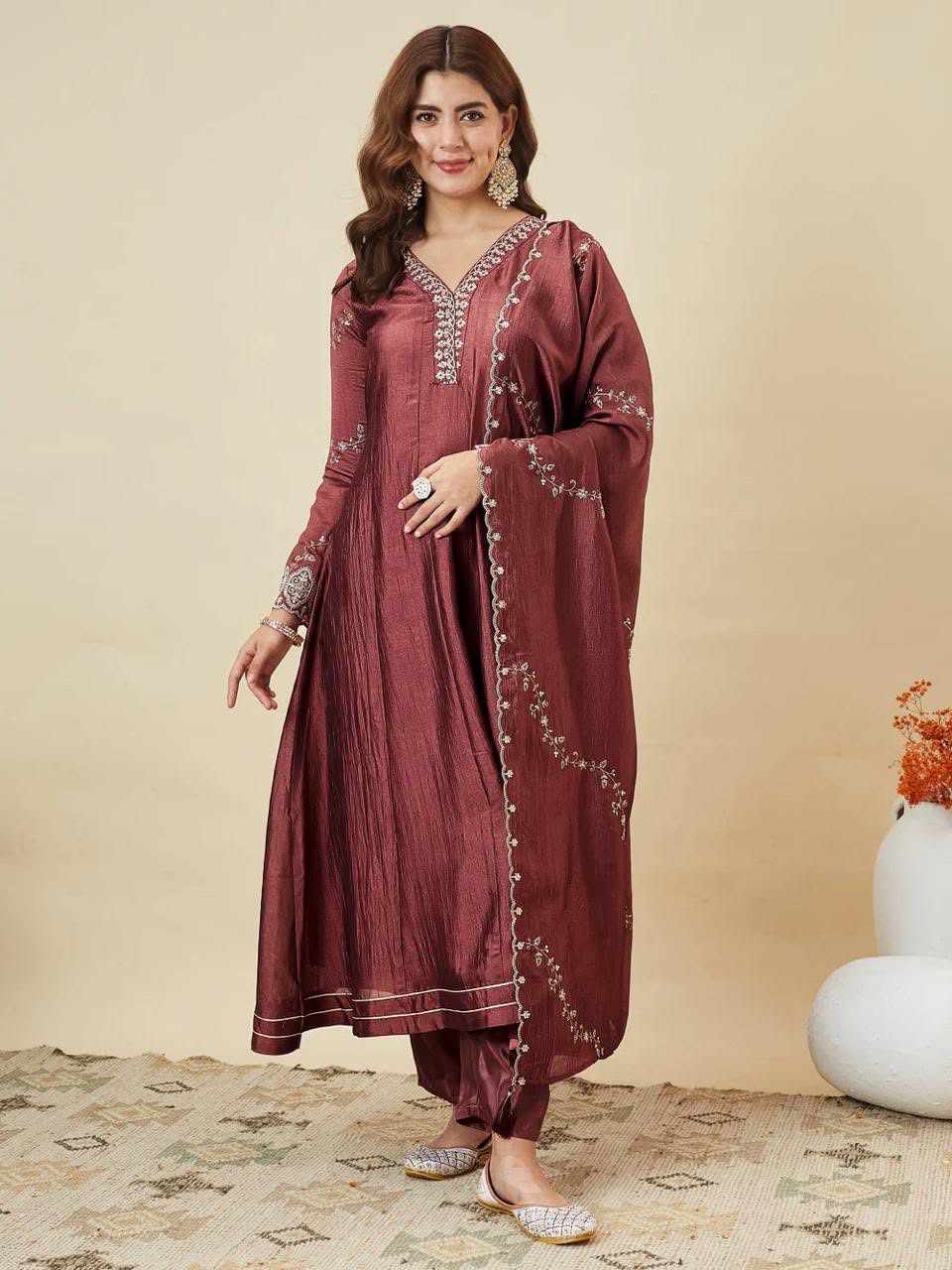 Anarkali Designers kurti Pent