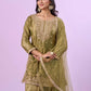 Fandy silk pallazo and Duppata