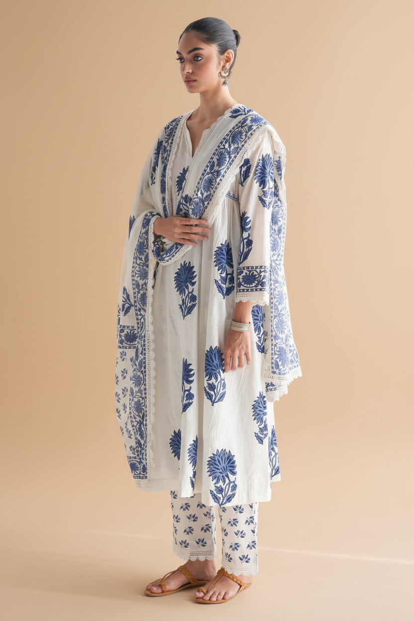 Cotton suit pent with beautiful duppata