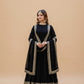 This Elegant Black Gown Features