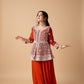 Georgette Peplum Party Set