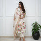 This amazing cotton straight set will set you apart from the rest Amazing straight and with printed dupatta