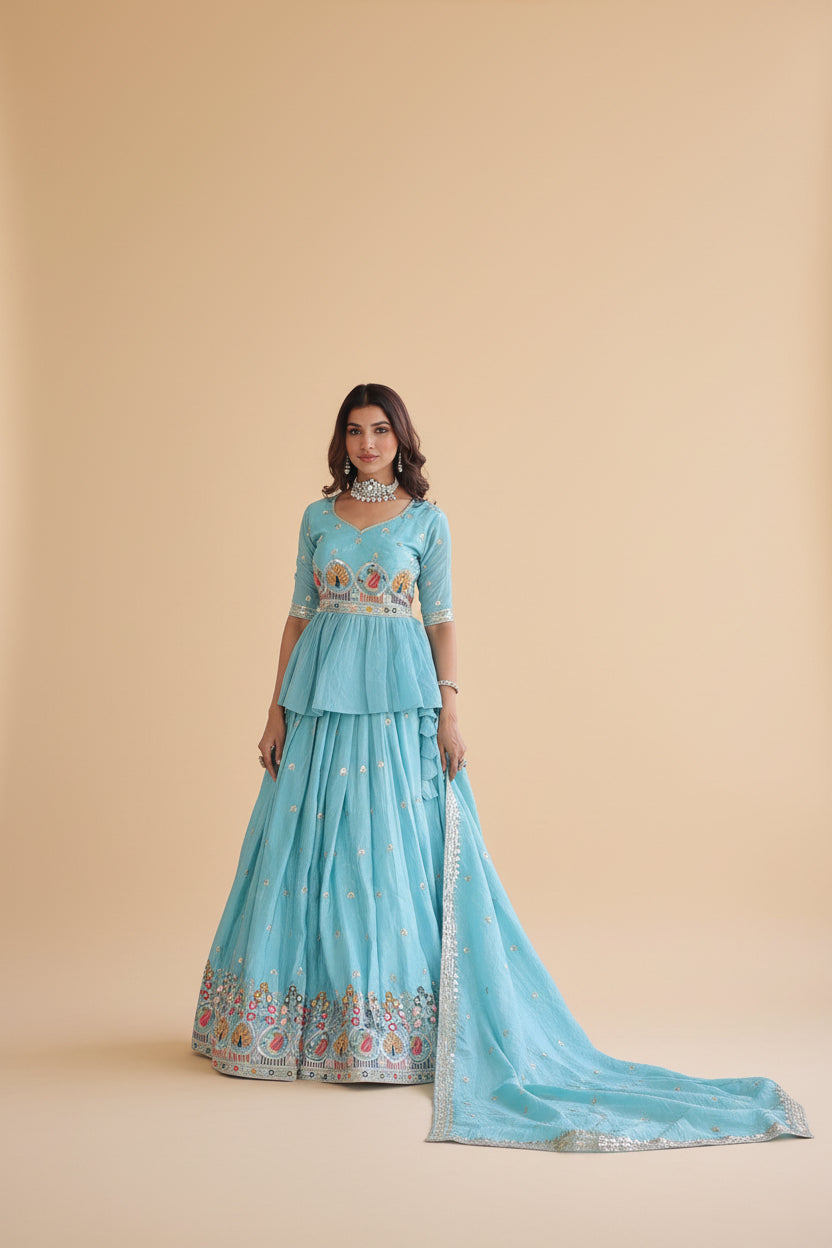 Embroidered Lehenga