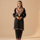 Premium black designs cotton embroidery work