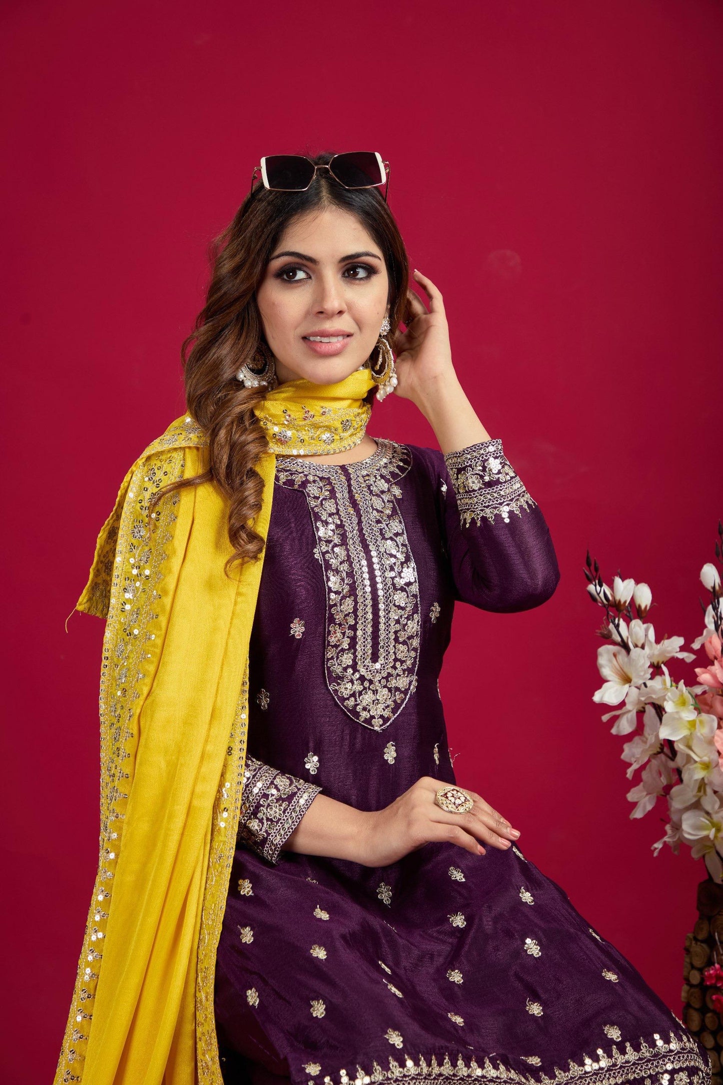 CHINNON SILK SHUIT