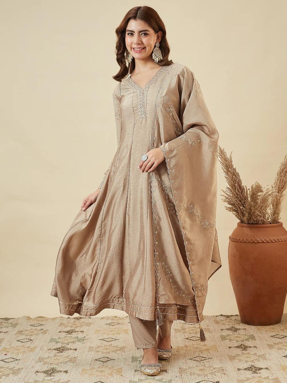 Anarkali Designers kurti Pent
