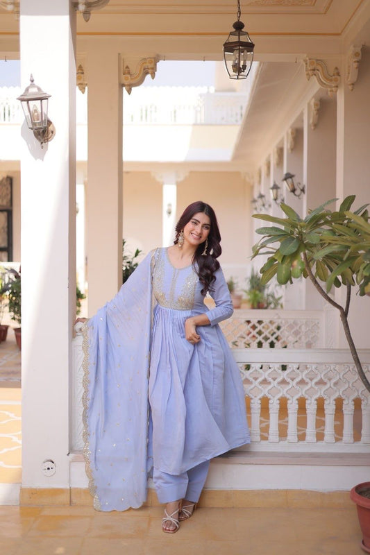 PREMIUM READYMADE  GOWN WITH PANT &Dupataa