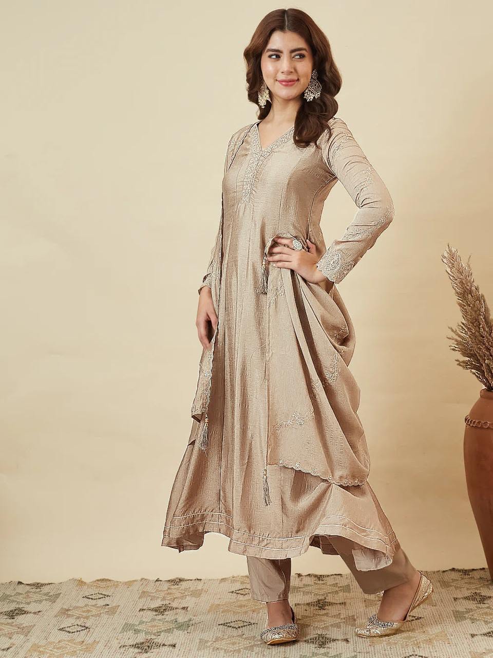 Anarkali Designers kurti Pent
