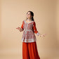 Georgette Peplum Party Set