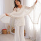 Crunchy Silk Top Kurta Bell Bottom Pant with Dupatta Set – Embroidery Sequence & Jari Work