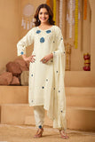 New Collection Launch – Pure Silky Slub Kurti with Pant & Heavy Chanderi Silk Dupatta